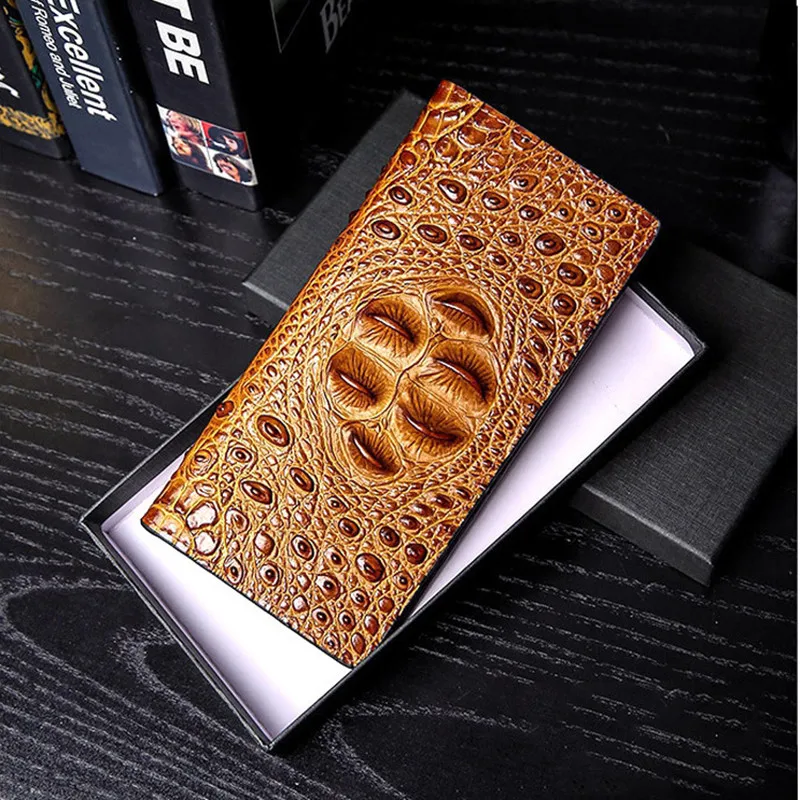 New crocodile-patterned men's handbags men's handbags long multi-functional wallet business casual fashion trend 008 New crocodile-patterned men's handbags men's handbags long multi-functional wallet business casual fashion trend 008
