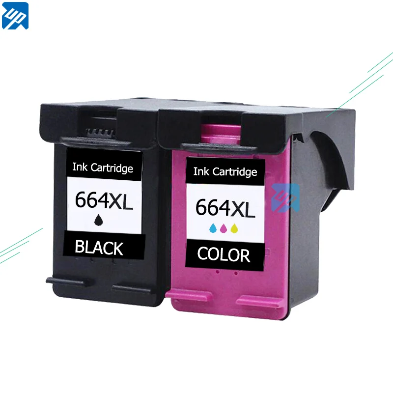 UP 2 Pack Ink Cartridge Pengganti HP 664 Hitam + TRI COLOR F6V28AL,  F6V29A|ink cartridge for hp|cartridge for hpink for hp - AliExpress