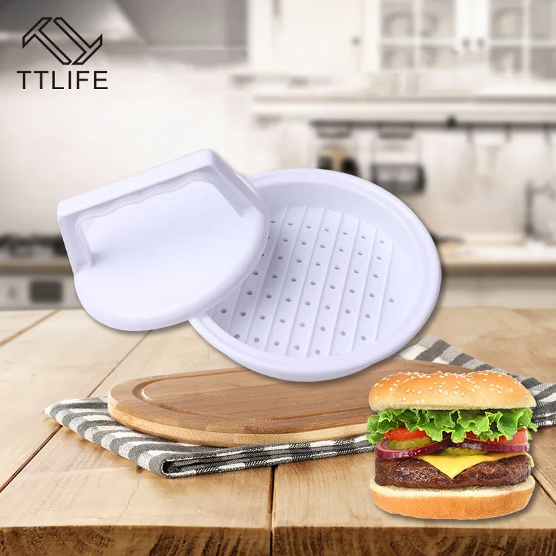 

VOGVIGO Creative DIY Hamburger Meat Press Tool Patty Makers Food Grade Plastic Burger Beef Mold BBQ Tools Kitchen Gadgets