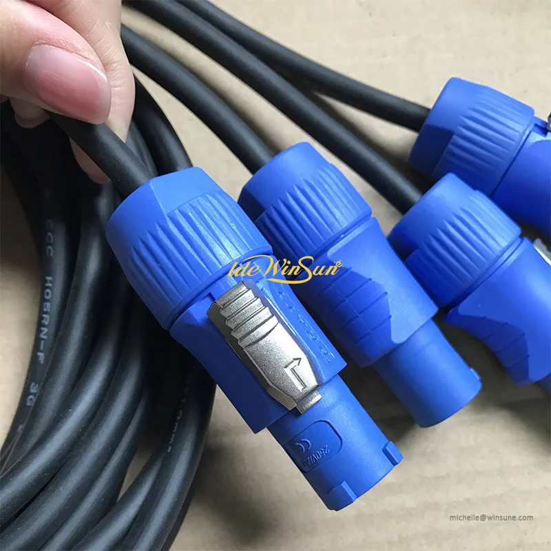 DJ LIGHTING EQUIPMENT DISCO MOVIL CABEZA HAZ LUZ Extension AC Power Cable R7 Beam Moving Head Stage Lighting AC Power Cable 2.5mm with PowerCon (1)
