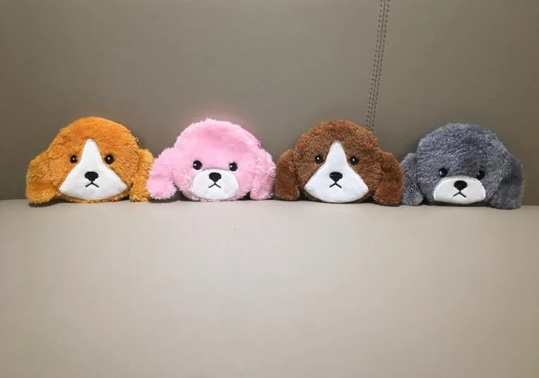 

New 4Colors- Little Dogs Plush Purse , 12cm approx. popular Plush dog Coin bag plush coin pouch