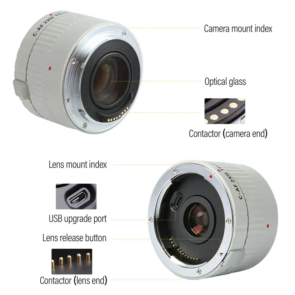 Viltrox C Af 2xii Teleplus Teleplus Autofocus Teleconverter 2 0x Extender Telephoto Converter For Canon Eos Ef Lens 7dii 5d Iv Lens Adapter Aliexpress