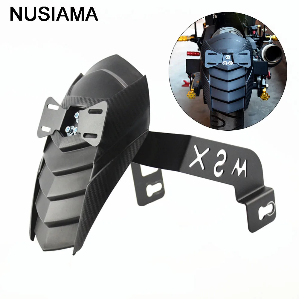 

New aluminum alloy motorcycle rear fender motorbike waterproof mudguard racing motocross car accessories for Honda MSX125 SF