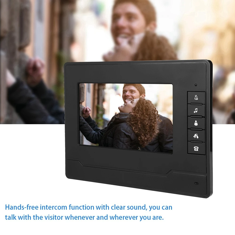 7 дюймов TFT/lcd HD Водонепроницаемая Проводная видеодомофон дверной звонок Инфракрасный ночного видения Домофон