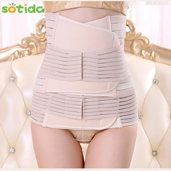 

Melario 3Pieces Set Maternity Postnatal Belt 2020 After Pregnancy bandage Belly Band waist corset Pregnant Women Slim Shapers