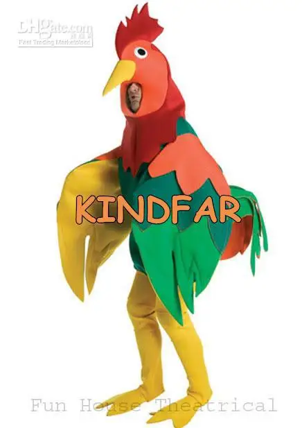 Set Animal Fancy Dress Fabric Headband Ears Tail Gloves Adults Party Rooster