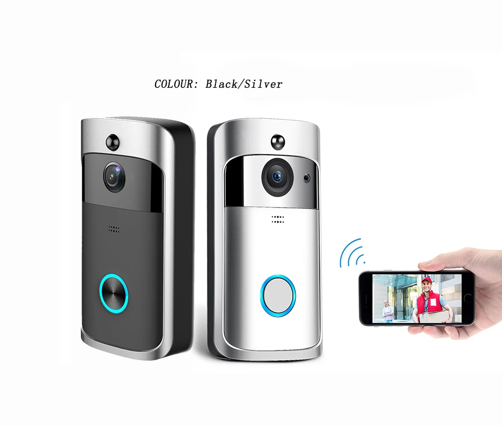

720P Wireless WIFI Doorbell APP Remote Control Without Battery