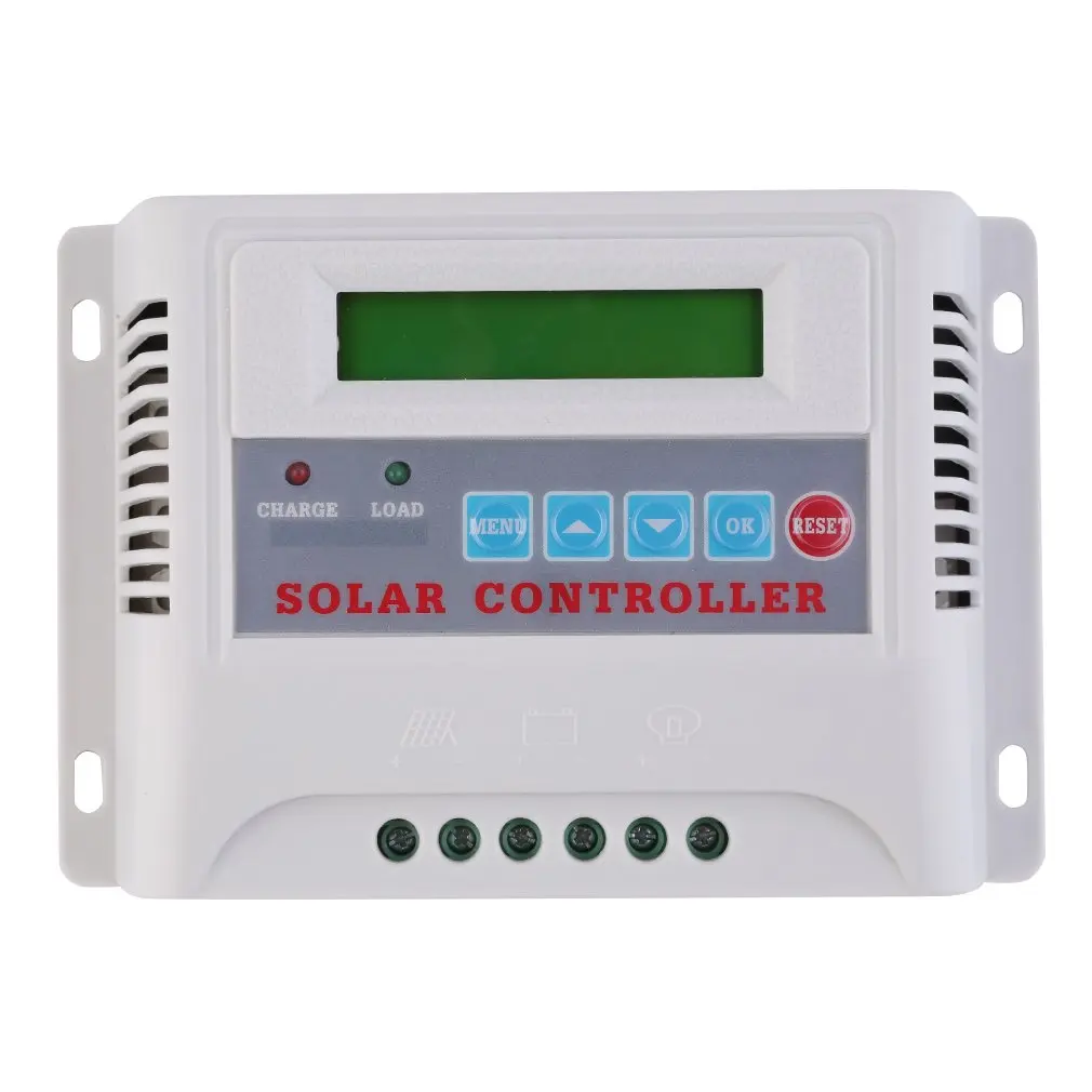 

30A LCD Solar Panel Battery Regulator Charger Controller 12V/24V Auto Switch