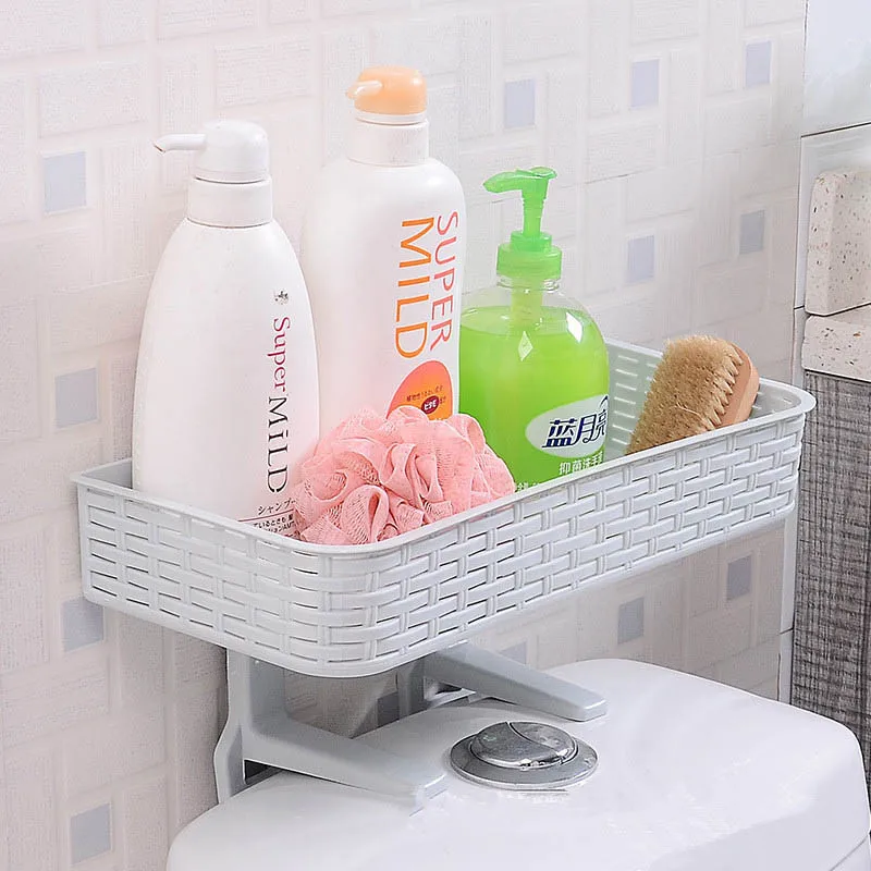 

Adhesive Bathroom Storage Rack Durable and Space Save for Bathroom and Wall Organize Items Shelf