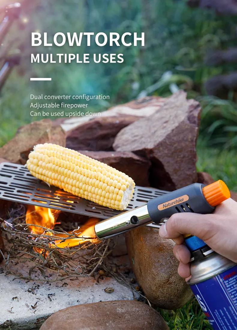 Pistola de ar de Acampamento Queimadores a Gás Naturehike Fogão Arma Ignição Eletrônica Cobre Butano Fabricante Isqueiro Churrasco Piquenique 1 Cheap Louça para ar livre