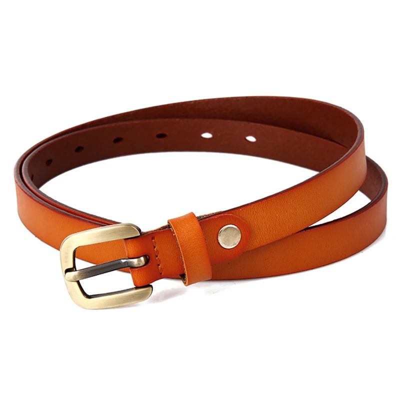 

Fashion Gold Buckle Belts Female Leather Strap Belts Women Clothing 1.8cm Width Of Waist Cummerbunds Ladies Girdles