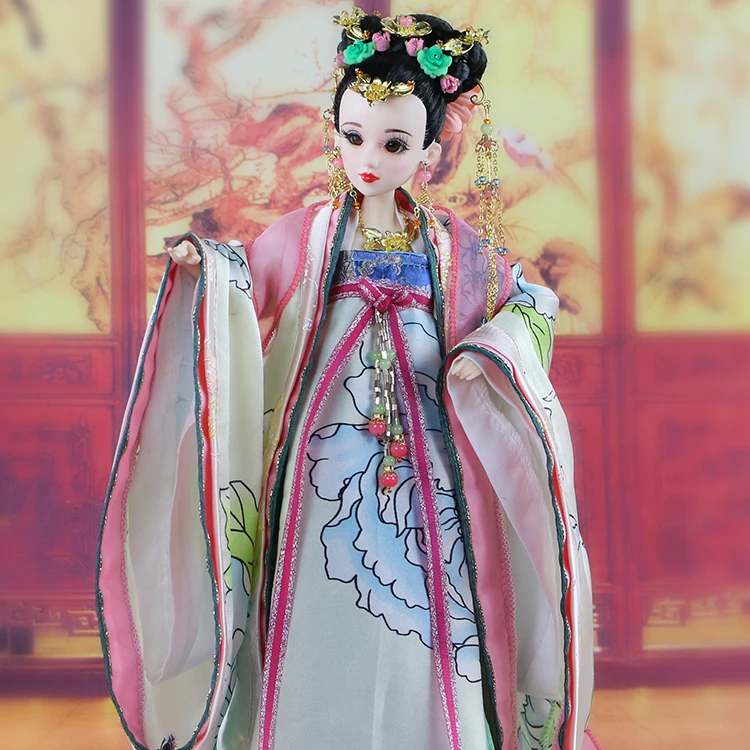 1" ручной работы Древние китайские куклы с подвижные суставы 3D реалистичные глаза бутик принцесса Taiping куклы Подарки 359