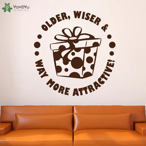 

YOYOYU Wall Decal Gifts Happy Birthday Vinyl Wall Stickers Party Home Decor Art Mural Removable Interior Design Decals DIY SY905
