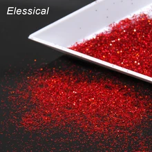 Красный цвет блеск для ногтей Порошковая пыль Вселенная женские наклейки для ногтей голографическое искусство ногтей Инструменты для укладки розничная WY535