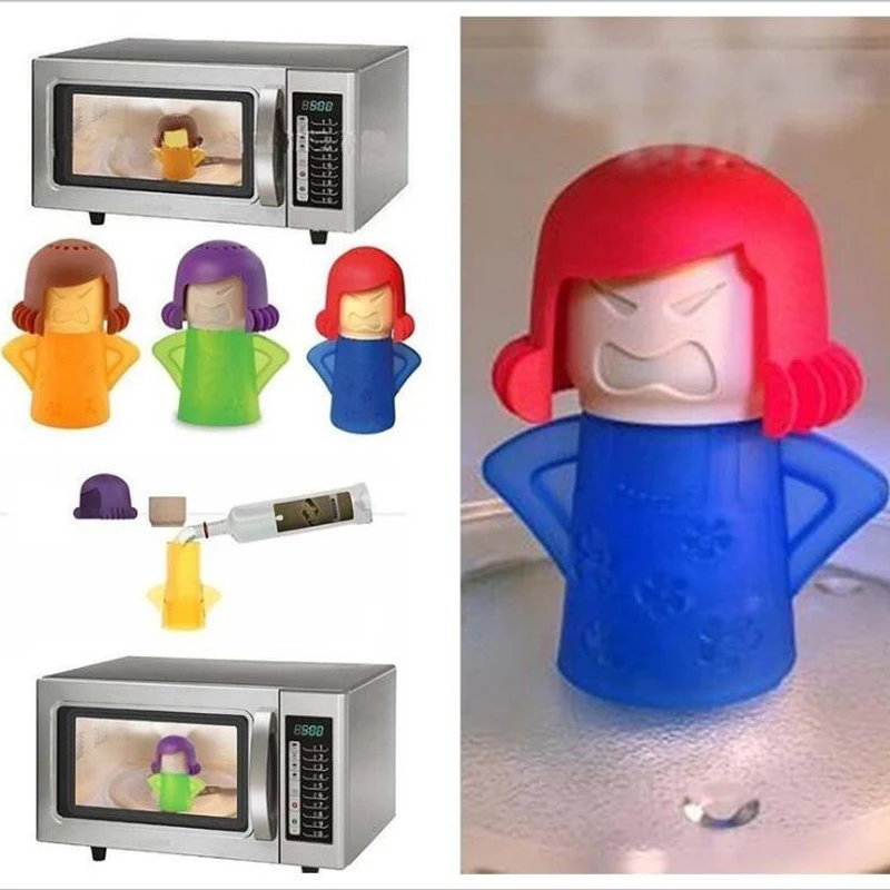 Microwave Dampfreiniger Oven Freshener Refrigerator Cleaning Tool Angry Mama PR 