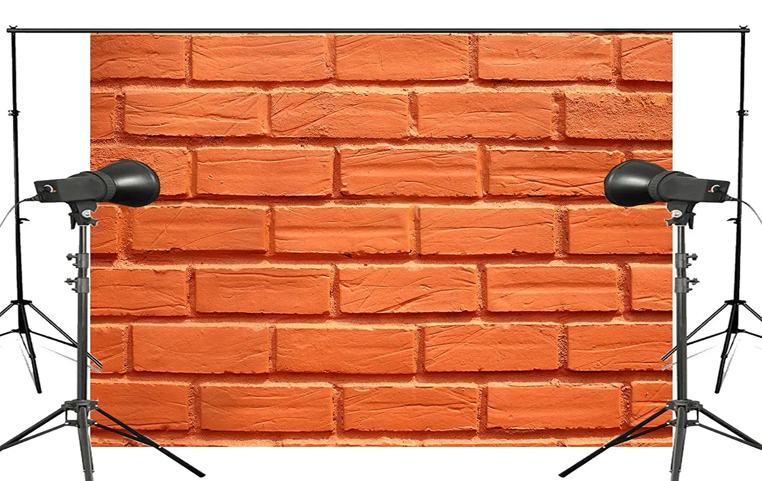 7x5ft изысканный ярко оранжевый кирпичный фон для фотосъемки дети свадьба