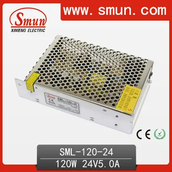

SMUN Economic 120W 24Vdc 5A Single Output Switching Power Supply 220v input For LED