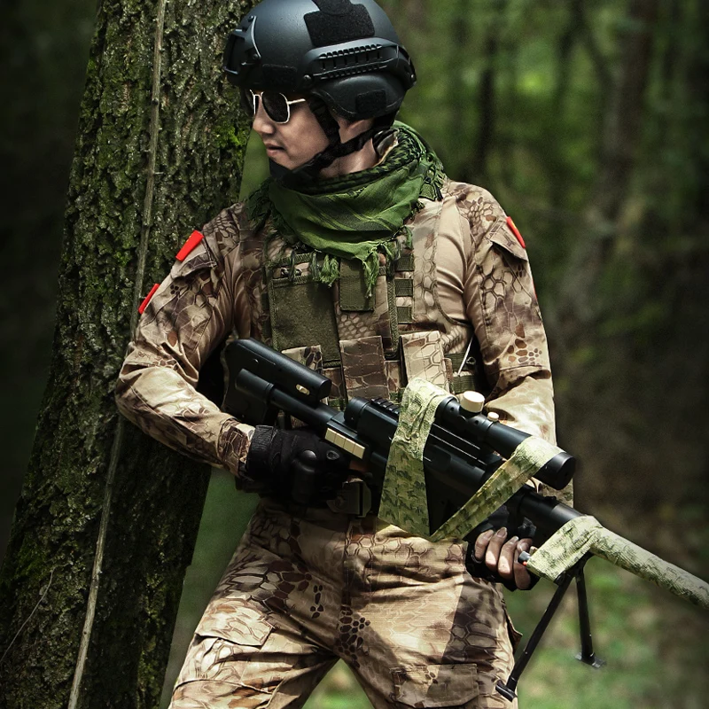 

Outdoor Camouflage Hunting Clothing Tactical Combat Shirt With Elbow Pads Tatico Multicum Hunting Clothes Women Ghillie Suit Top