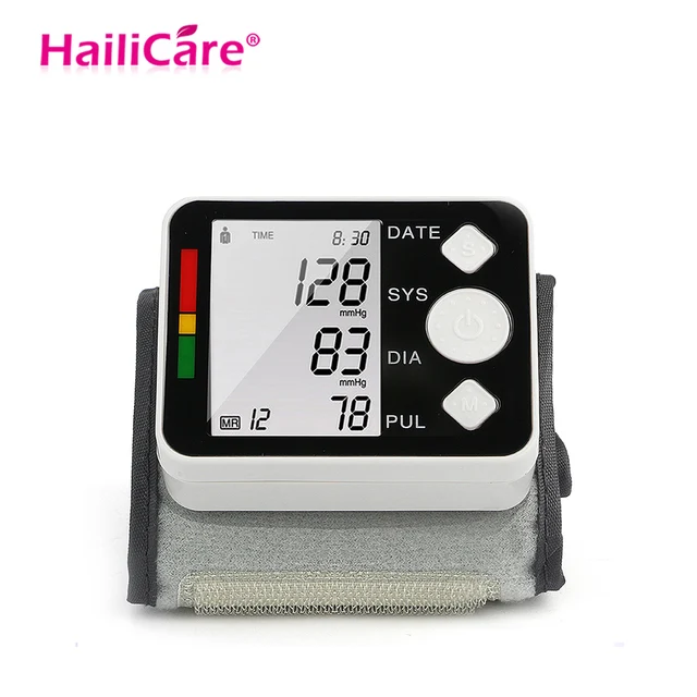 Wrist Blood Pressure Monitor LCD Digital Meter Cuff