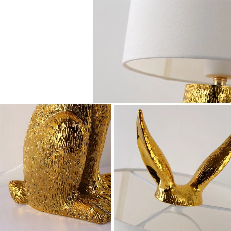 Simple Modern Rabbit Resin Table Lamps Study Bedroom Living Room Creative Light Decorate Home Lighting Birthday Friends Gift (7)