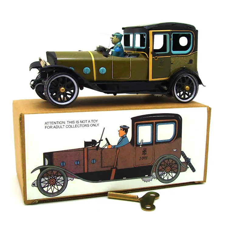 

Retro Collection Tin toys mkd3 Children Metal Wind up Auto Car Models Vehicles Iron Mechanical Jeep Spain Antique Car