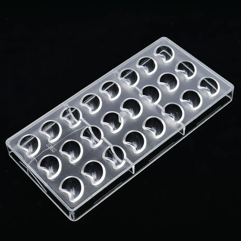 Moon Shaped Candy PC Chocolate Mold Tray Pudding Mould Polycarbonate 3D