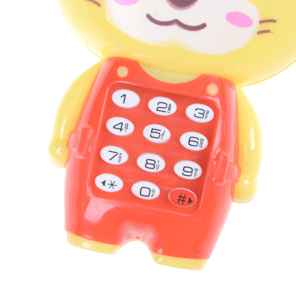 1 шт. детский музыкальный телефон милые Мультяшные игрушки обучаобучающая игрушка телефон подарок для детей Детские игрушки случайный цвет