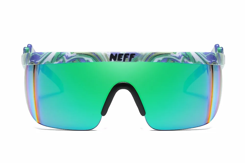 Новые модные брендовые солнцезащитные очки Neff для мужчин/женщин Oculos De Sol Винтажные Солнцезащитные очки с покрытием для вождения 2 объектива Gafas Feminino