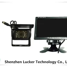 7 дюймов tft ЖК-дисплей Мониторы комплект DC12-24V и IP67 заднего вида реверсивная Камера авиации Разъем для грузовик автобус