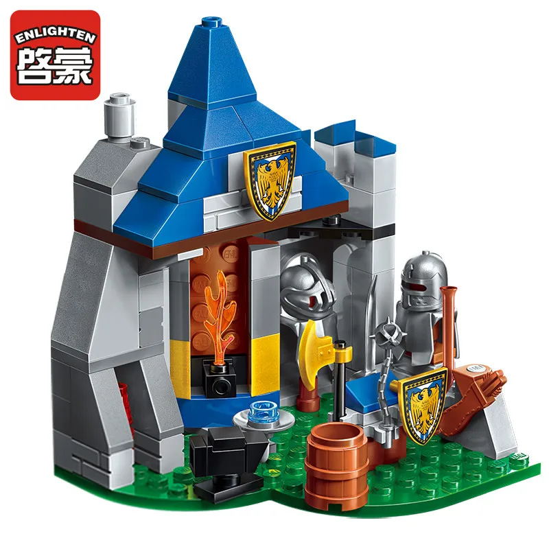 Elves Building Block War of Glory замок Рыцари битва бункер Образовательные Кирпичи Игрушка мальчик подарок