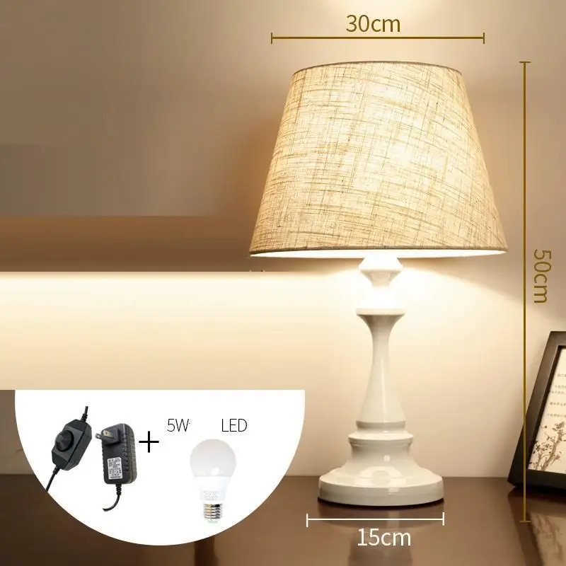 Постельное белье Quarto Cabeceira Art Abajour Tischlampe Chambre Fille Deco, Lampara De Mesa Para El Dormitorio, прикроватная лампа - Цвет абажура: Version A