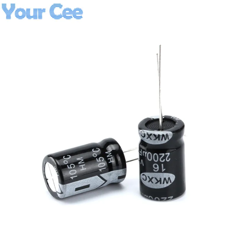 

10 pcs Electrolytic Capacitors 16V 2200UF Aluminum Electrolytic Capacitor