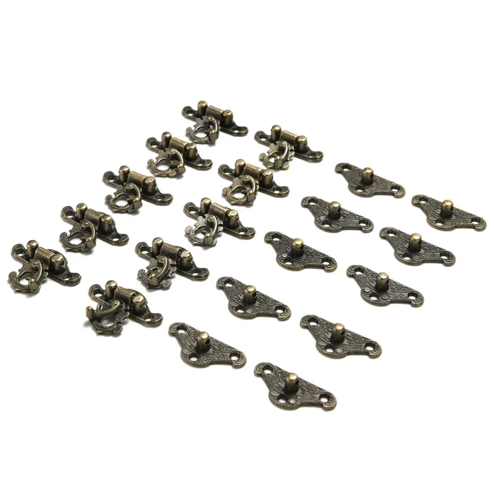 23 * 28MM small box packing buckle antique wooden gift box lock metal