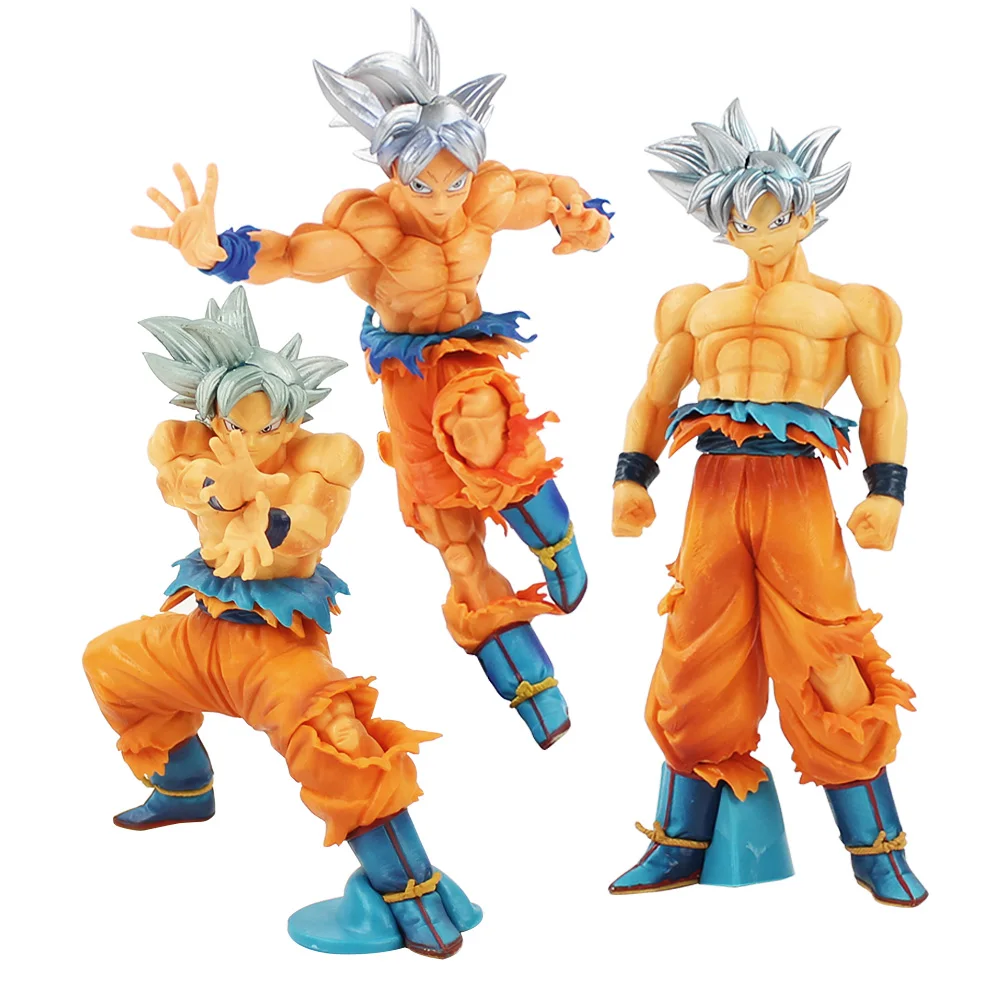

17-25cm Dragon Ball Z Super Saiyan Son Goku Migatte no Gokui Ultra Instinct goku Key of Egoism PVC Action Figures Toy