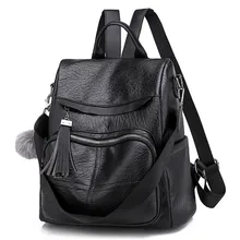 Maison fabre женский кожаный рюкзак, школьный рюкзак, из мягкой кожи, анти-кражи вместительные, для отдыха дорожная сумка