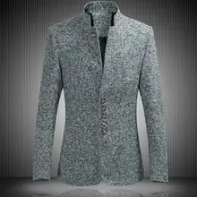 Весенние мужские повседневный комплект стенд воротник Костюмы мужские маленький костюм тонкий молодой мужской одежды однобортный пиджак Большие размеры м-6XL