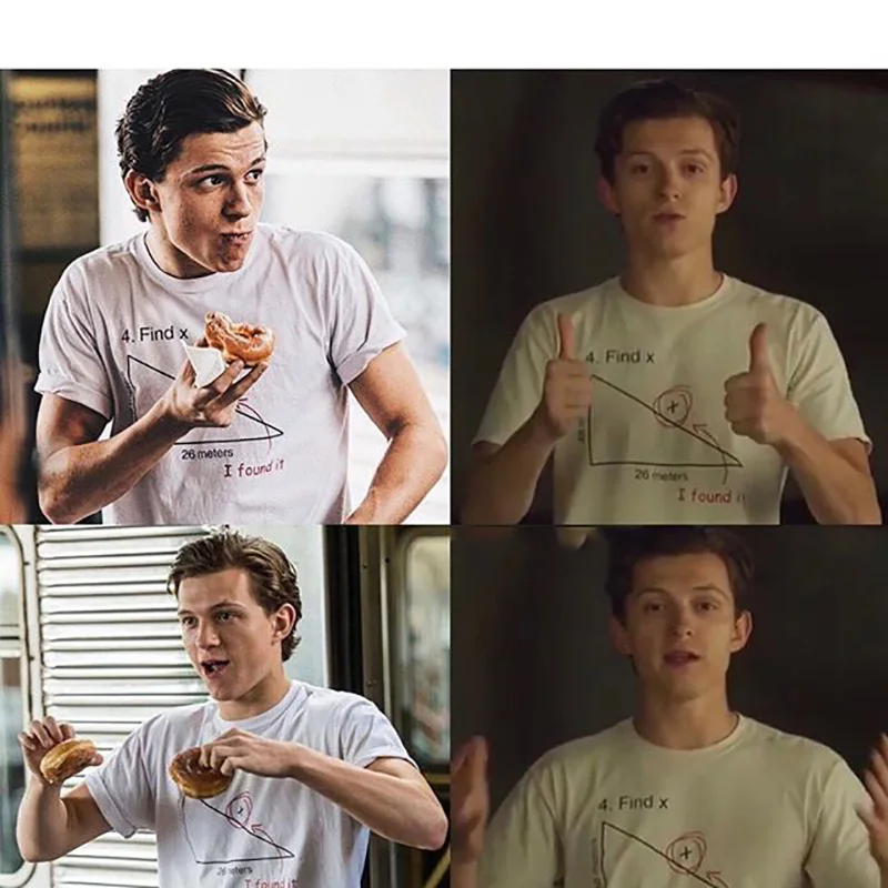TOPESKO далеко от дома Бальные найти х футболки для мужчин и женщин Tom Holland футболка