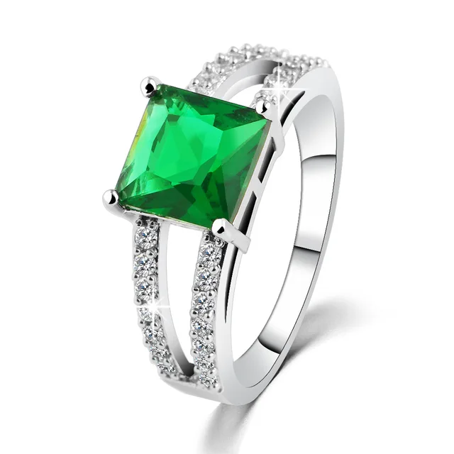 Women Fashion Crystal Ring The New Female Silver Plated Pop Women Fashion Crystal Ring The New Female Silver Plated Pop Czech Diamond Wedding Manufacturers