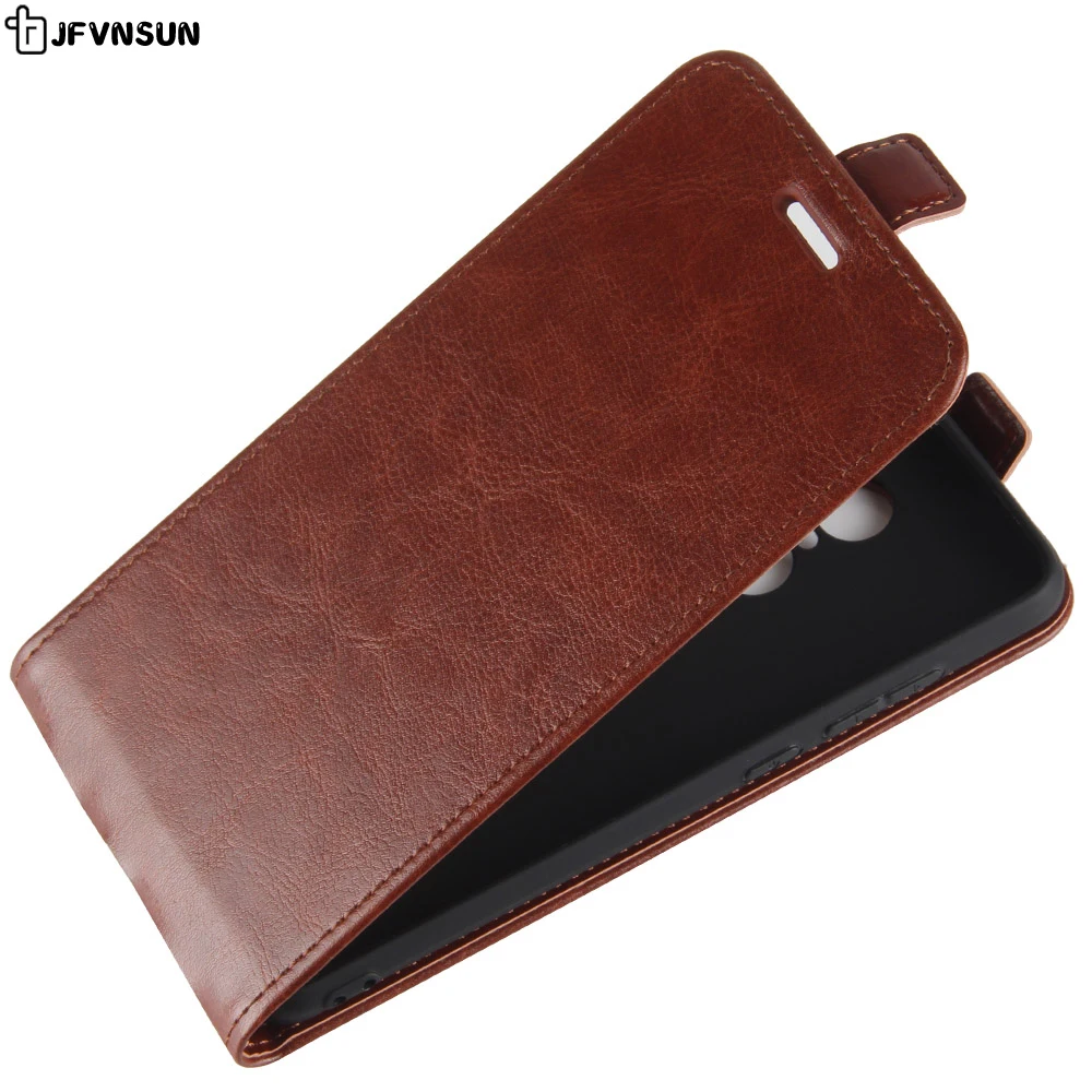 

JFVNSUN For Xiaomi Redmi Note 4X 4 X Case Redmi Note 4 Global Version Cases Retro Vertical Leather Silicone Flip Cover Phone Bag