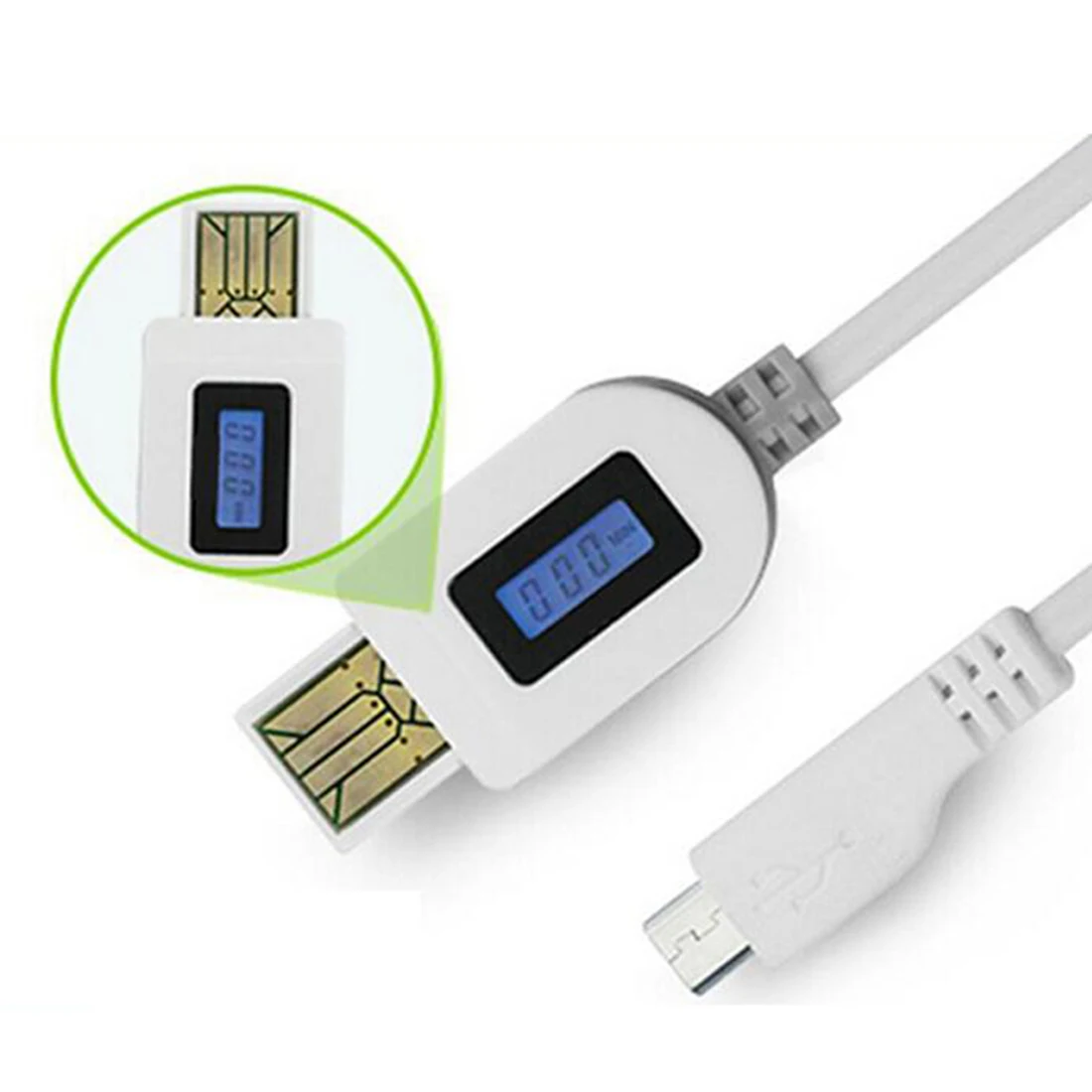  Micro USB Data Cable LCD Digital Indicator Current Voltage Charging Time For Android Phones Charger Doctor Wire 