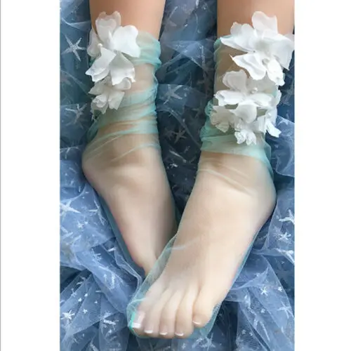 Women Ladies Sexy Fishnet Ankle High Socks Lady Mesh Lace Fish Net Short Socks