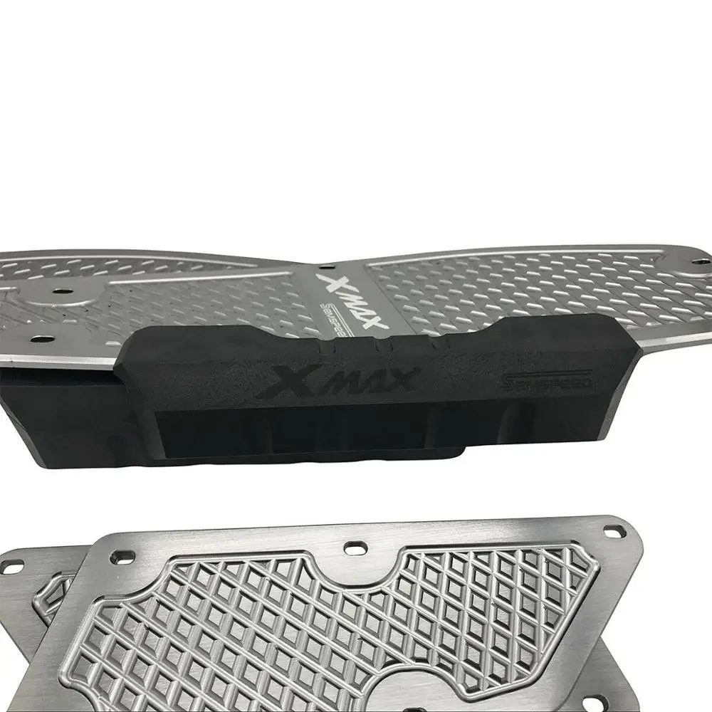 С логотипом XMAX модифицированные CNC мотоциклетные алюминиевые коврики для ног