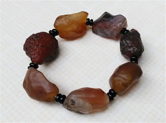 

NEW 100% NATURAL AGATE SEED MAKINGS ROUGH ORIGINAL STONE BEADS STONE BRACELET a 5.19