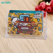 Горячая практичная чистая визитная карточка держатель акриловый пластиковый дисплей стойка настольный офис Feb7