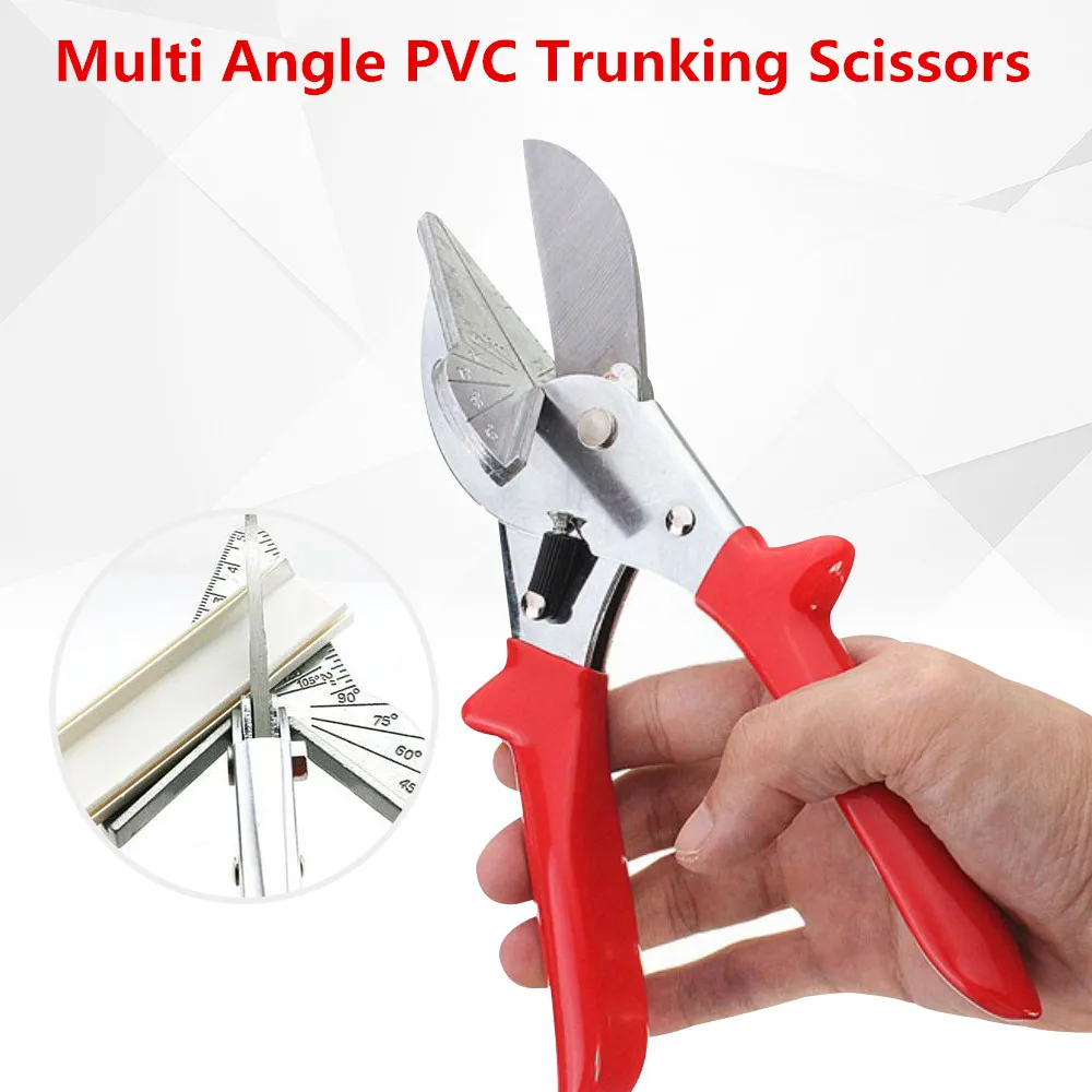 45 120 Deg Multi Angle Mitre Electric Automatic Trunking Scissor Wire Duct Cutter PVC PE Plastic