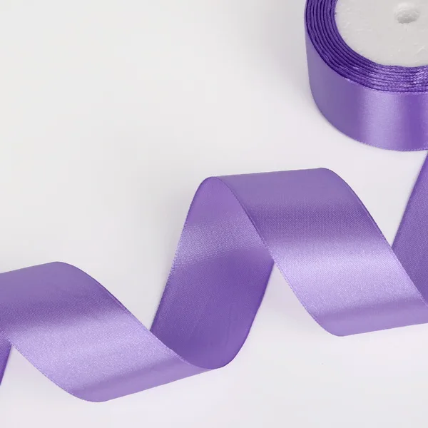 38 мм 22 м шелковая длина метр атласные однотонные ленты Свадебная декоративная подарочная коробка декоративно-упаковочная лента товары для рукоделия - Цвет: Ligth Purple