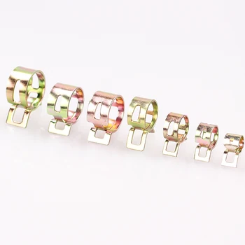 

100Pcs 4-25mm for choose Fuel Spring Clip Vacuum Silicon Hose Clamp Autos Autos Spring Clip Fuel Oil Water Hose Pipe Tube Clamp