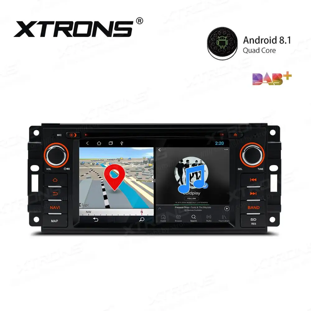 Top 6.2" Android 8.1 OS Car DVD Multimedia Navigation GPS Radio for Jeep Patriot 2009-2011 & Liberty 2007-2012 & Wrangler 2007-2012 3