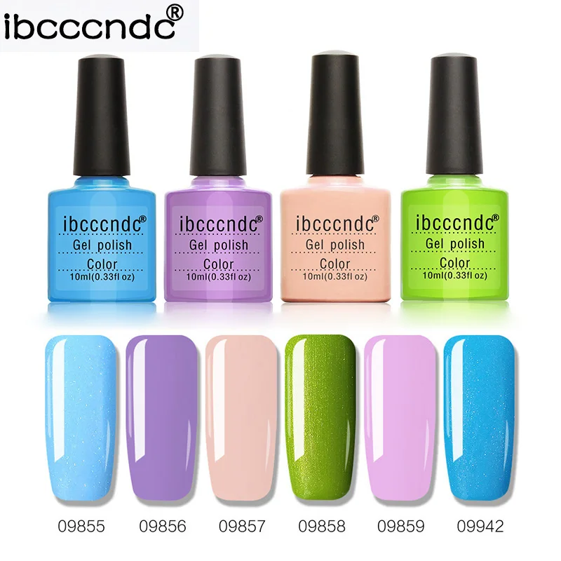 Ibcccndc 6pcs 10ml Gel Polish Hybrid Varnish Nail Art Kit
