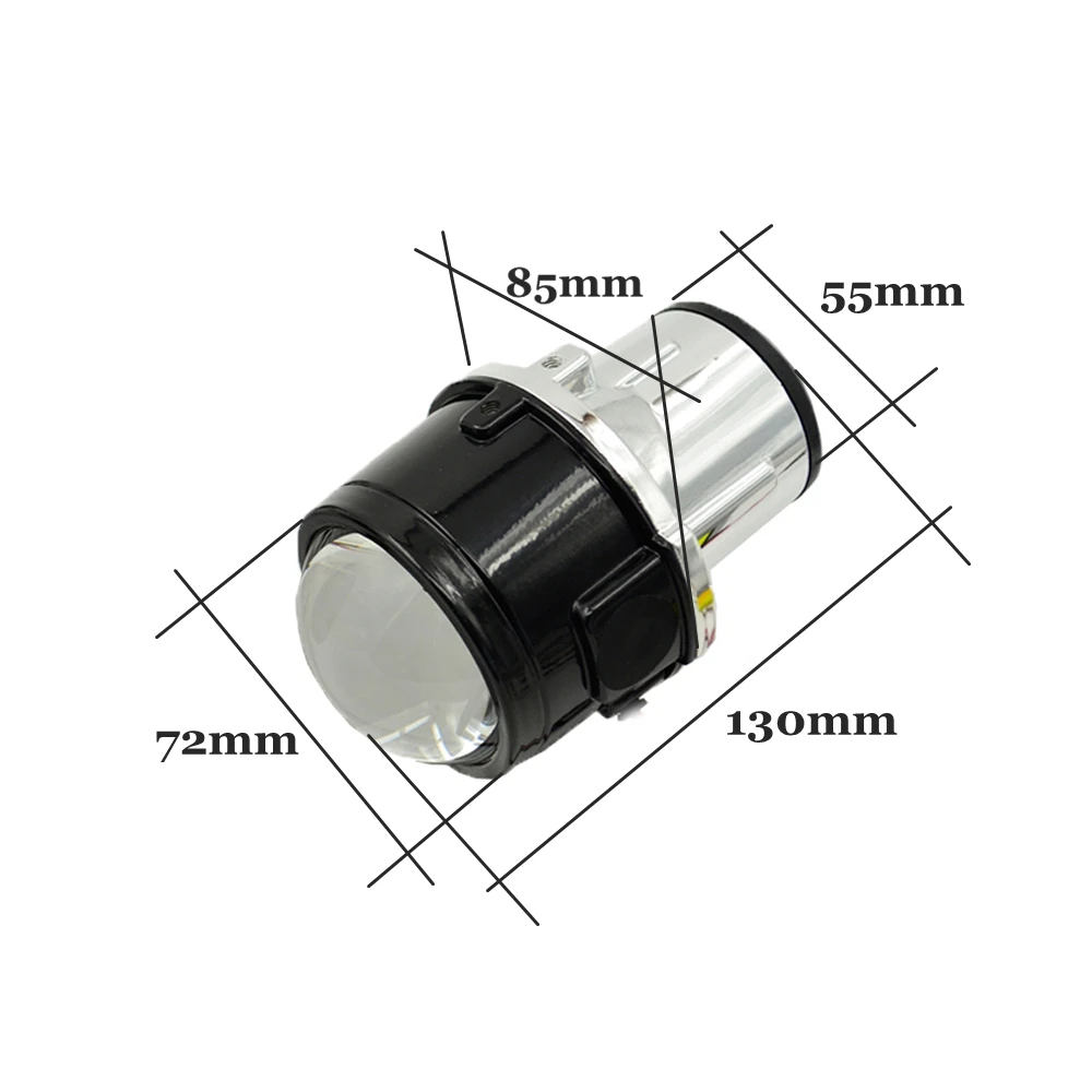 2,5 дюймов противотуманный светильник объектив для NISSAN/Jeep Wrangler/Fiida/Ford полностью металлические линзы проектора bi xenon Авто H11 противотуманный светильник